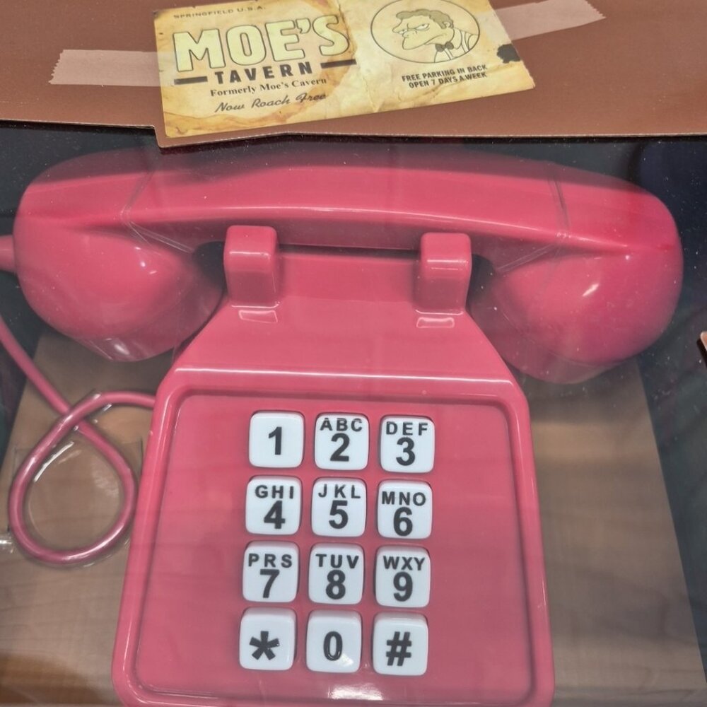 The Simpsons ~ Moe's Tavern Prank Phone Over 10 Pranks Interactive Official~NIB - Picture 4 of 9